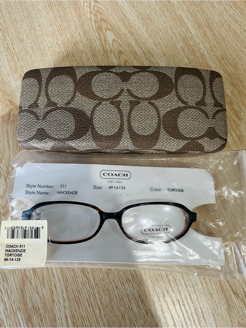2003 Coach Mackenzie Tortoise Shell Eyeglasses - Picture 8 of 8